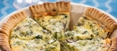 QUICHE DE PUERROS Y TAQUITOS DE JAMÓN